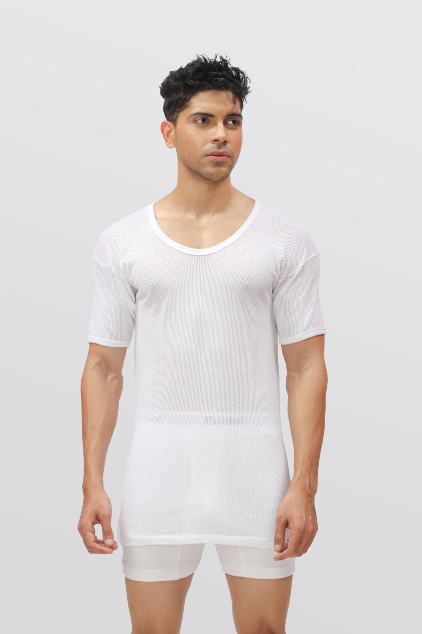 Men's Net Bazoo Vest - Famer Knitwear