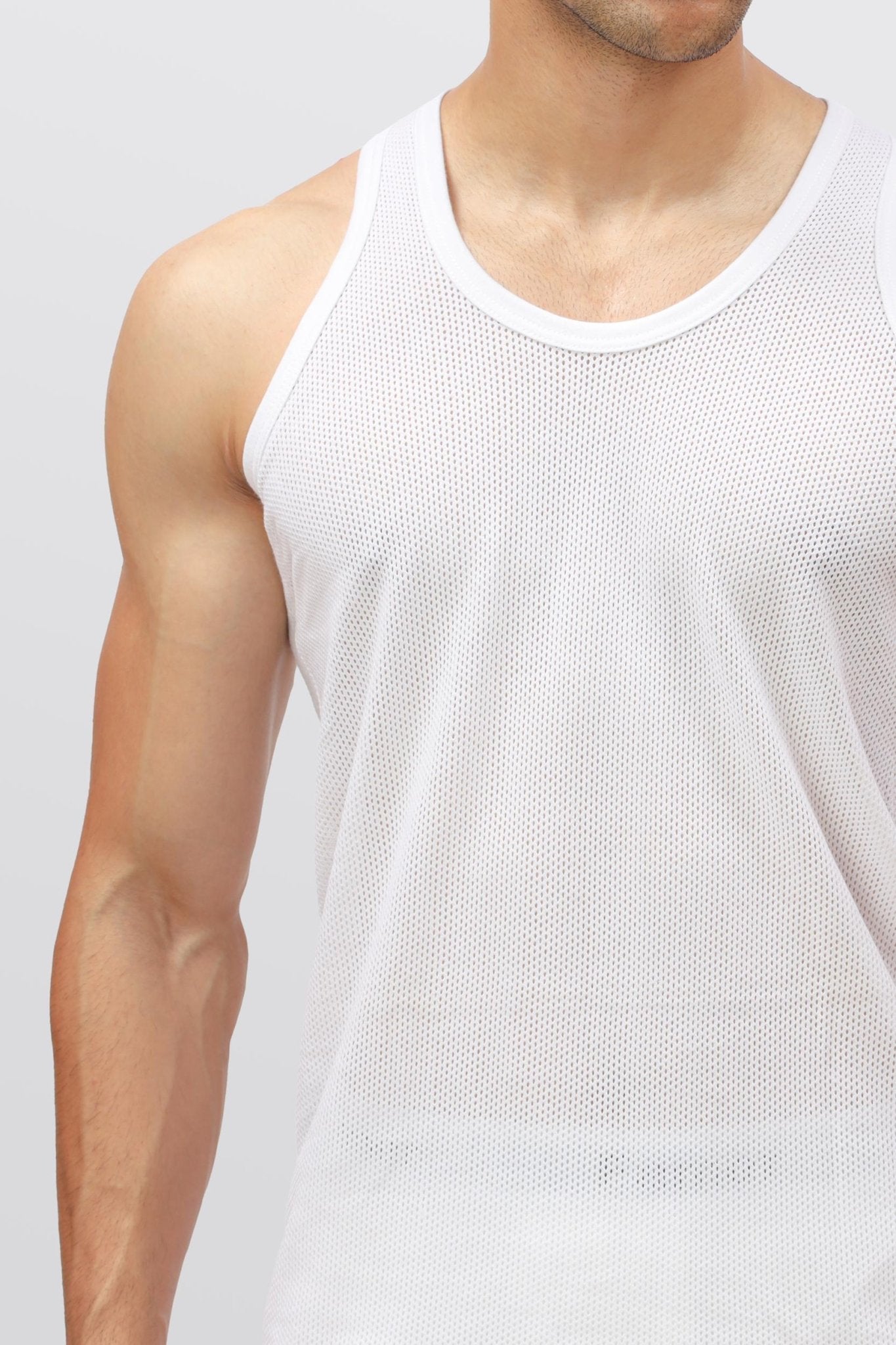 Men's Net Sando Vest - Famer Knitwear